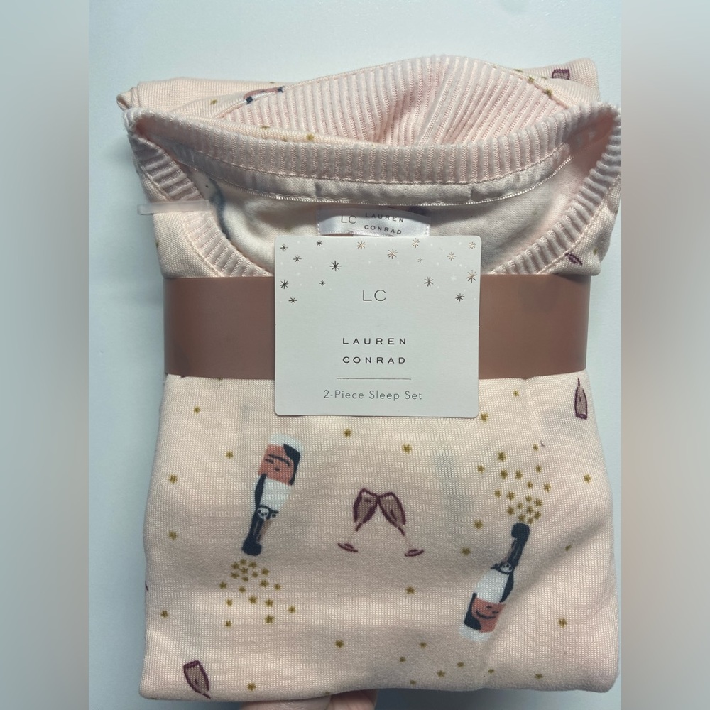 Light pink champagne bottle sleep set